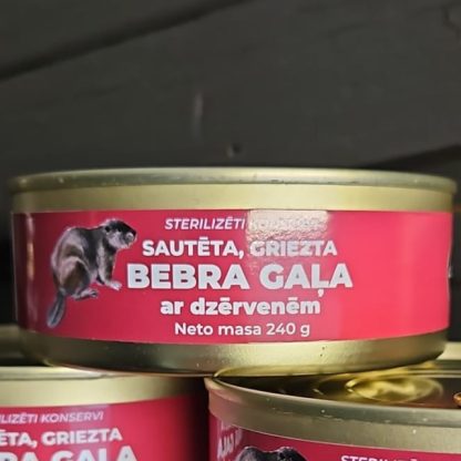 Bebra muskusa dziedzeru uztura bagātinātāja un bebra gaļas konservu dāvanas komplekts - Image 4