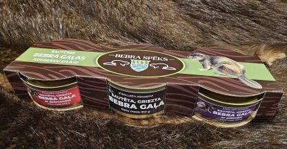 Bebru gaļas sterilizētu konservu izlase